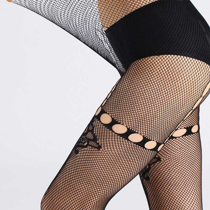 Sexy síťované punčochy Slim Tenké Dámské Síťované punčochy Nylonové punčochy Gotické Butterfly Lolita Síťované punčochy Y2k