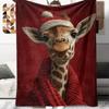 1 Pezzo Coperta in Flanella con Stampa Cartone Animato, Alta Qualità Confortevole per Tutte le Stagioni, Decorazione per la Casa, Calore e Comfort, Perfetta per Regalo di Natale Compleanno