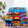 Sesame Street Theme Printed Blanket - Perfect for Couch, Bed, Travel & Outdoor Use | Machine Washable, Cozy & Durable.