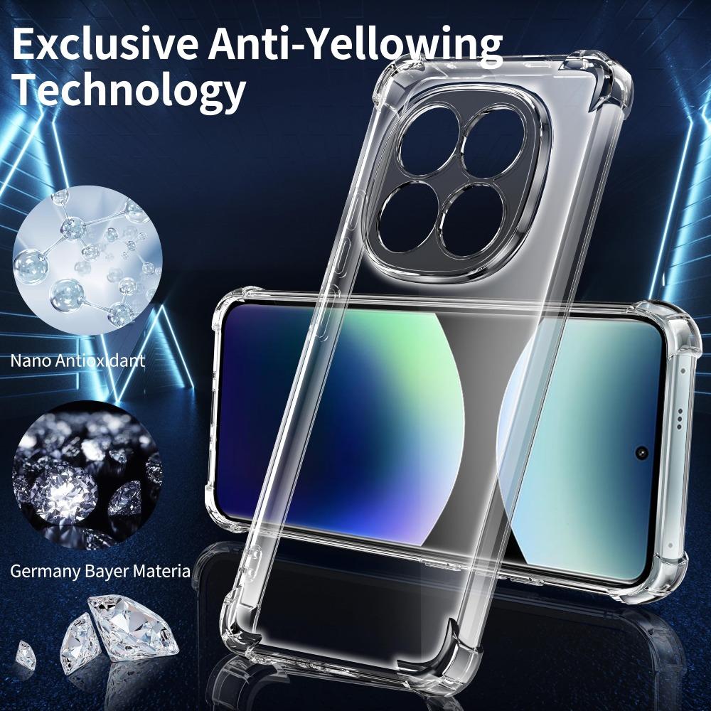 TPU Transparent Case For Xiaomi Poco F8 M8 X7 Pro Protective Cover Four Corners Shockproof Bumper Coque Fundas