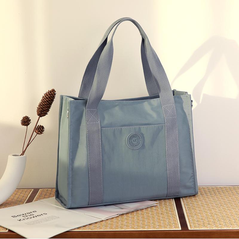 Women's Shoulder Bag Large Capacity Lightweight Tote Bag Nylon Hand Crossbody Bag