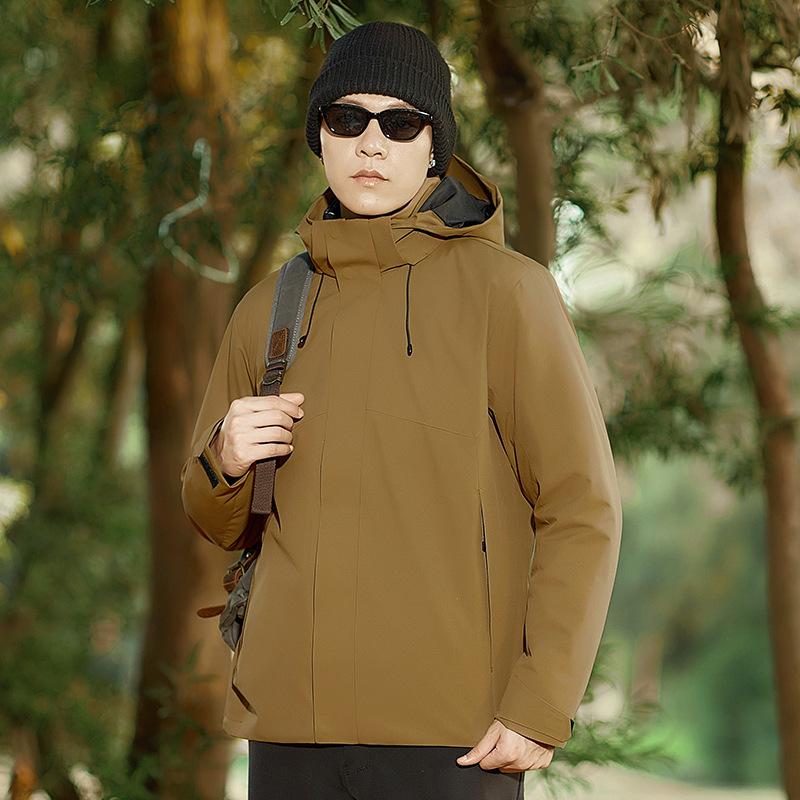Herbst- und Winterjacke Baumwollfutter Graphenheizung Drei-in-eins Bergsteiganzug für Herren und Damen