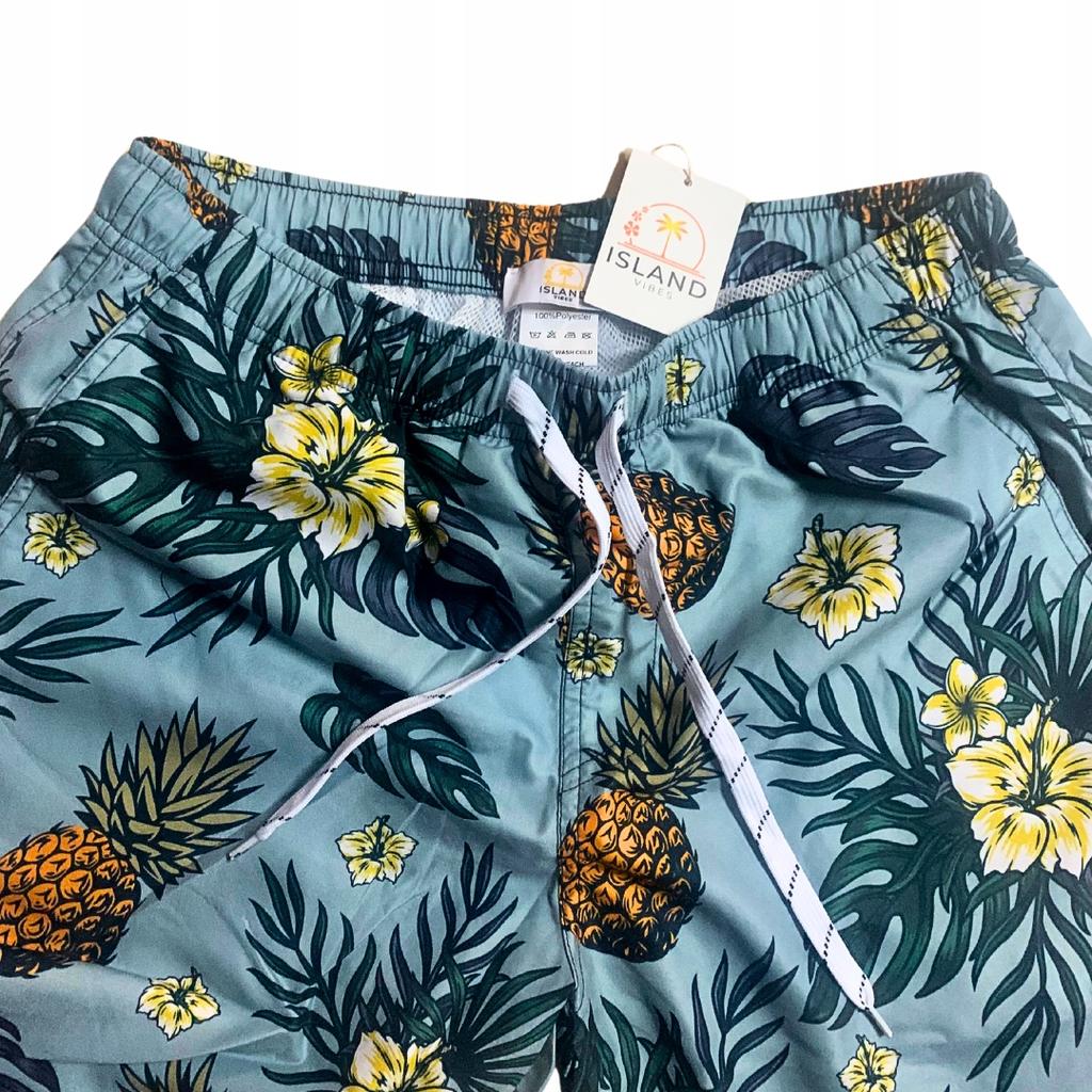 Beach Shorts Youth Hawaiian Shorts Mesh Swim Trunks Slim M