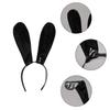 Leather Rabbit Ears Headband Handmade Sexy Bunny Ears Hairband Easter Halloween Cosplay Props Theme Hair Accessories