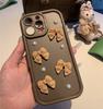 Applicable to iPhone17 matte mobile phone case female pearl bow Apple 16Promax protective case 1514 new model