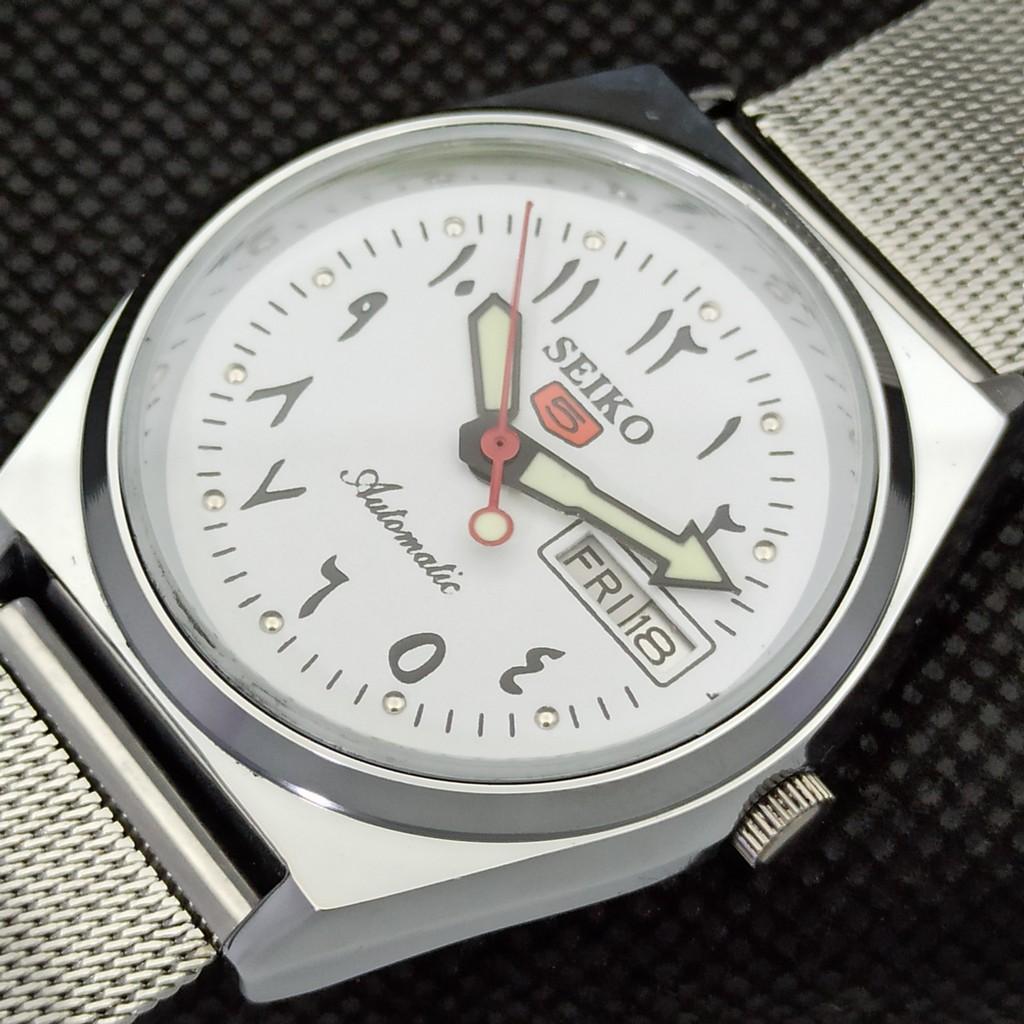 REPASOVANÉ VINTAGE SEIKO 5 AUTO 6309A JAPONSKÉ PÁNSKÉ ARABSKÉ HODINKY 533c-a279829-2
