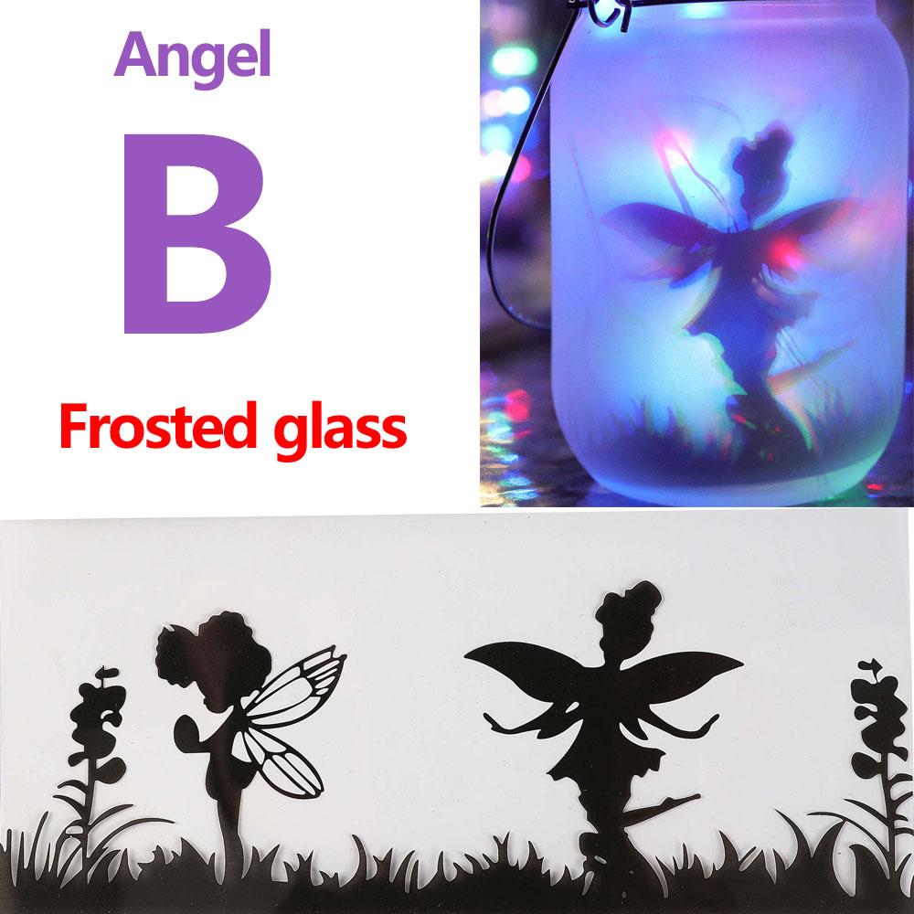 Solar Lantern Fairy Lights Garden Ornament Outdoor Hanging Frosted Tree Table Yard Patio Lawn Portable Glass Mason Jar Lamp