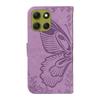 For Motorola Moto G86 5G/G86 Power 5G Case Butterfly Pattern PU Leather Folio Flip Phone Cover -  Light Purple