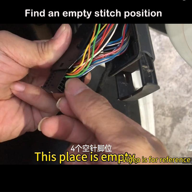 Car ambient lights used with BMW car door power cords, male and female door power extension cables