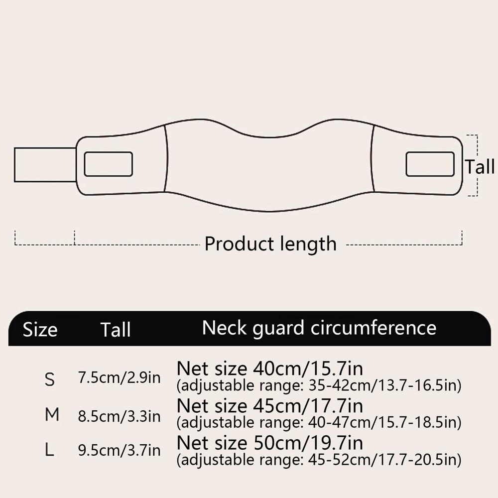 

Neck Brace Adjustable Soft Foam Wraps Neck Support Foam Cervical Collar Relieves Neck And Spine Pressure For Women & Men Keeps L чорний