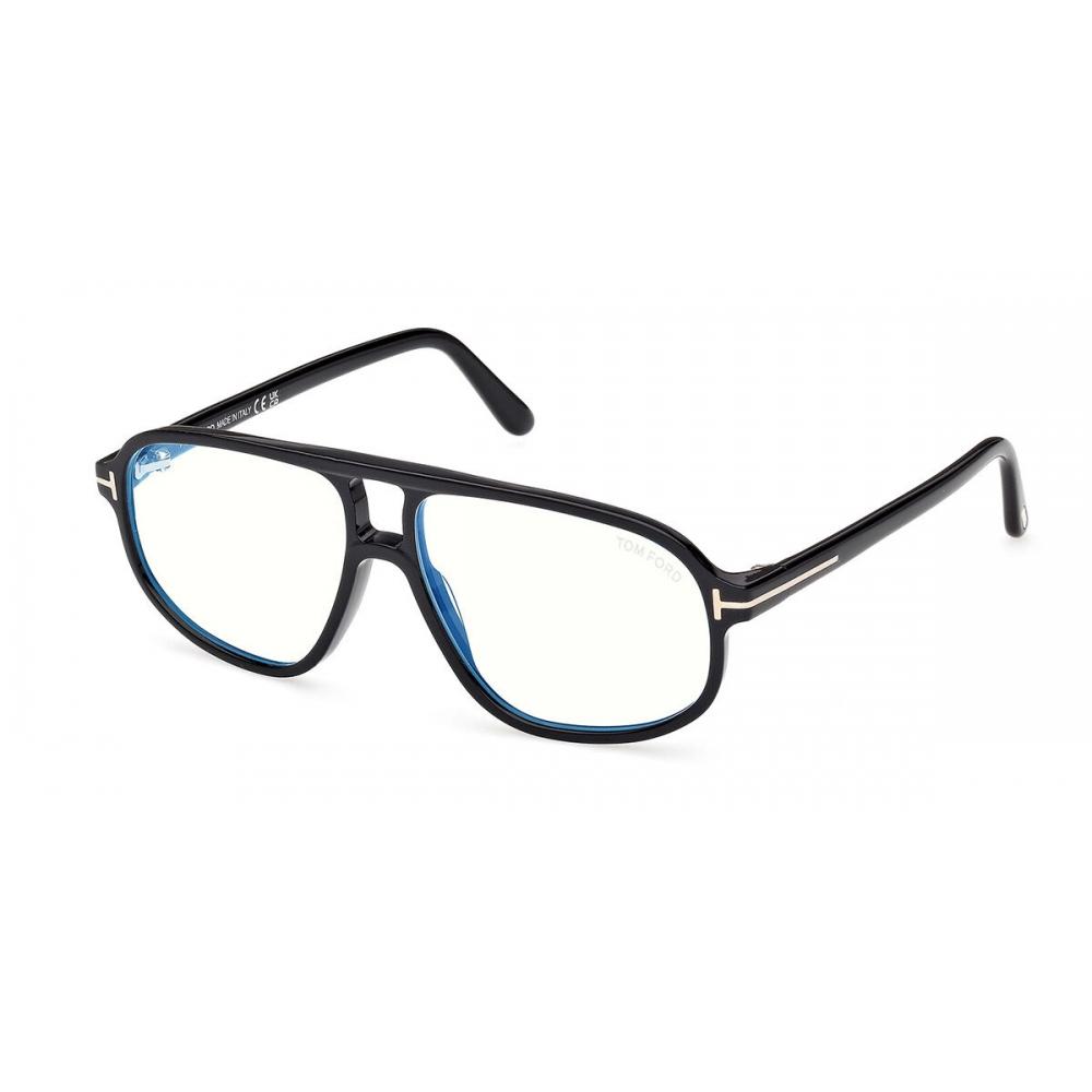 

Tom Ford Blue Light Block Men Eyeglasses Ft6082 B 001 Shiny Black/57-13-140