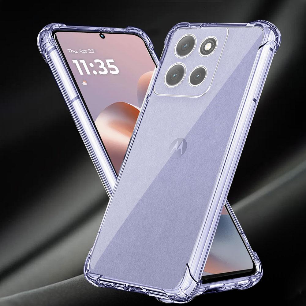 For Moto G86 Power G67 Power Case Silicone Soft Phone Case For Motorola G56 Moto G86 G06 Airbag Transparent Protect Cover