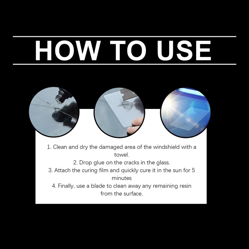 Windshield Kit, 30ml for Car Glass Crack Fix