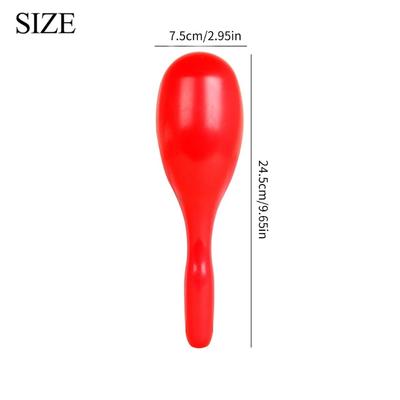 1Pair Plastic Maracas Toy Party Shakers Noisemakers Plastic Maraca Shakers Music Hand Shakers Noise Making Toy