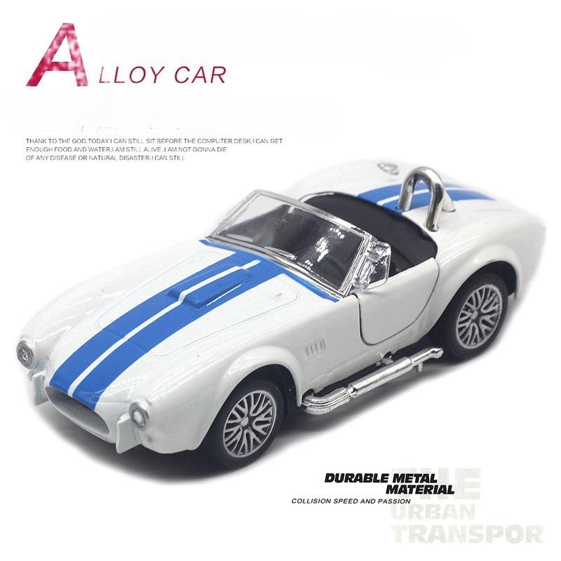 13CM 1:32 Scale Metal Alloy Classic Shelby Cobra 427 Classical Auto Car Model Diecast Vehicles Toys Children Christmas Gifts