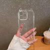 Shockproof Airbag Phone Case Cat Ears For iPhone 17 Air 16 Plus 15 14 13 12 11 Pro Max X XS XR 7 8 SE 2022 2020 Transparent Protective Cover For Women