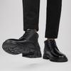 2024 Hot Sale Genuine Leather Men Ankle Boots Male Shoes Warm Plush Fur Winter Boots  New Stylish High Top for Men Outdoor Shoes