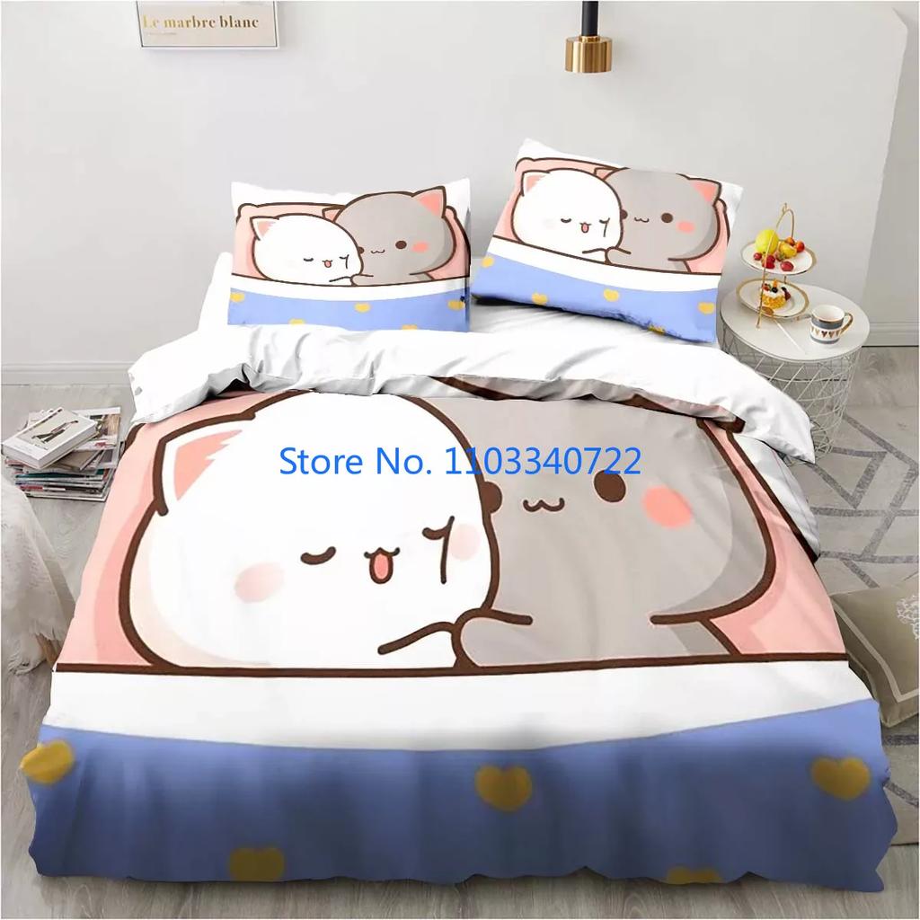 Bubu Dudu Cartoon Cute Bear Kawaii  Duvet Cover Set 3D Print Comforter Cover Bedclothes for Boy Girl Bedding Sets Bedroom Decor
