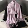 Nytt 62 farger Vinterskjerf for kvinner Langt Varmt Kasjmirskjerf Hijab Ensfarget Dame Sjal Wrap Kvinnelig Pashmina Bandana Hodeskjerf