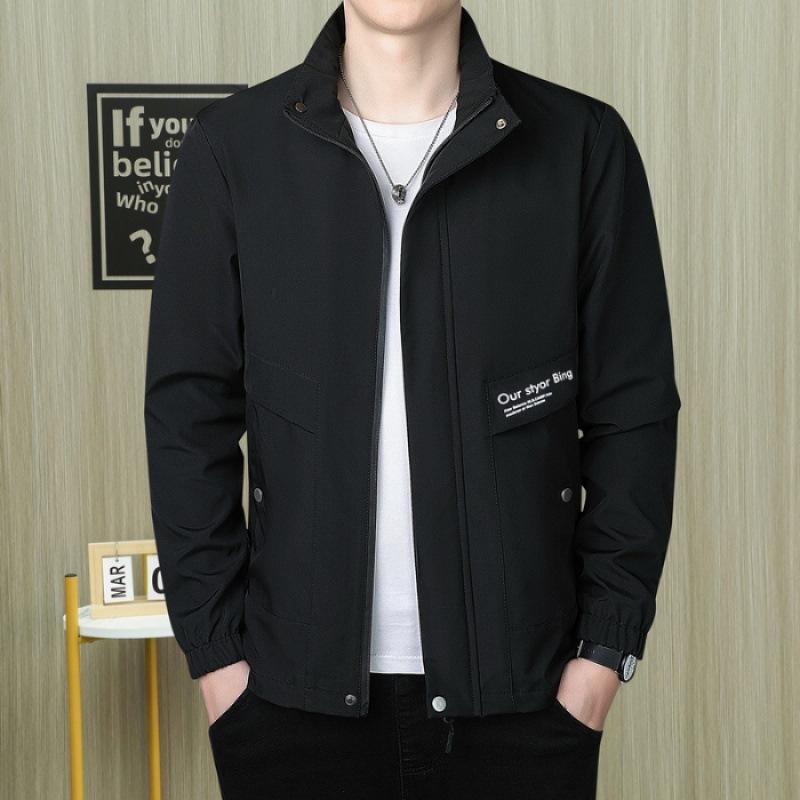 Jacket Men's Spring and Autumn Versatile Outer Wear Long-sleeved Tops Men's Loose Casual Jacket