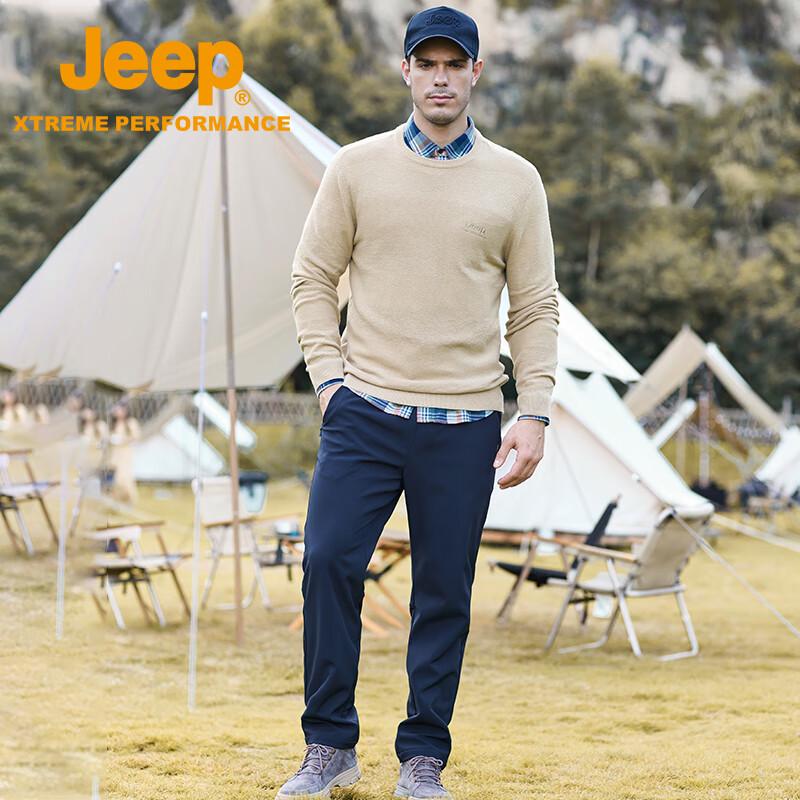 Jeep Men's Casual Long-Sleeve Knit Top