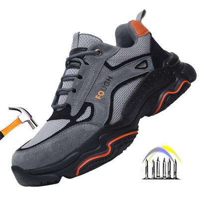Leichte Arbeitsschuhe, Anti-Smash-Arbeitsstiefel, Stahlkappen-Schuhe, Sicherheits-Sneaker für die Arbeit, Anti-Stich-Arbeits- und Schutzschuhe für Herren