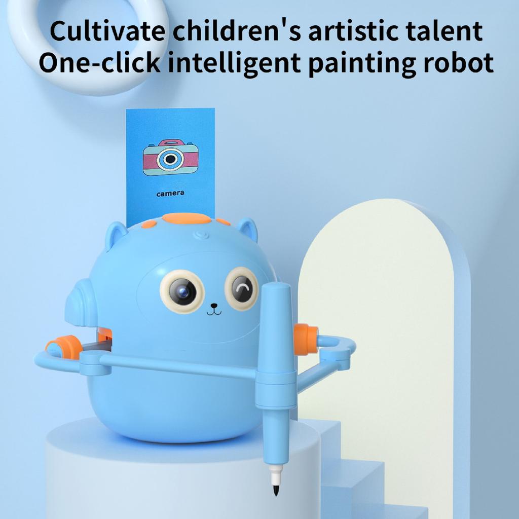 Drawing Robot for Kids Interactive Educational Self Drawing Robot Art Artist Painting Learning Toy