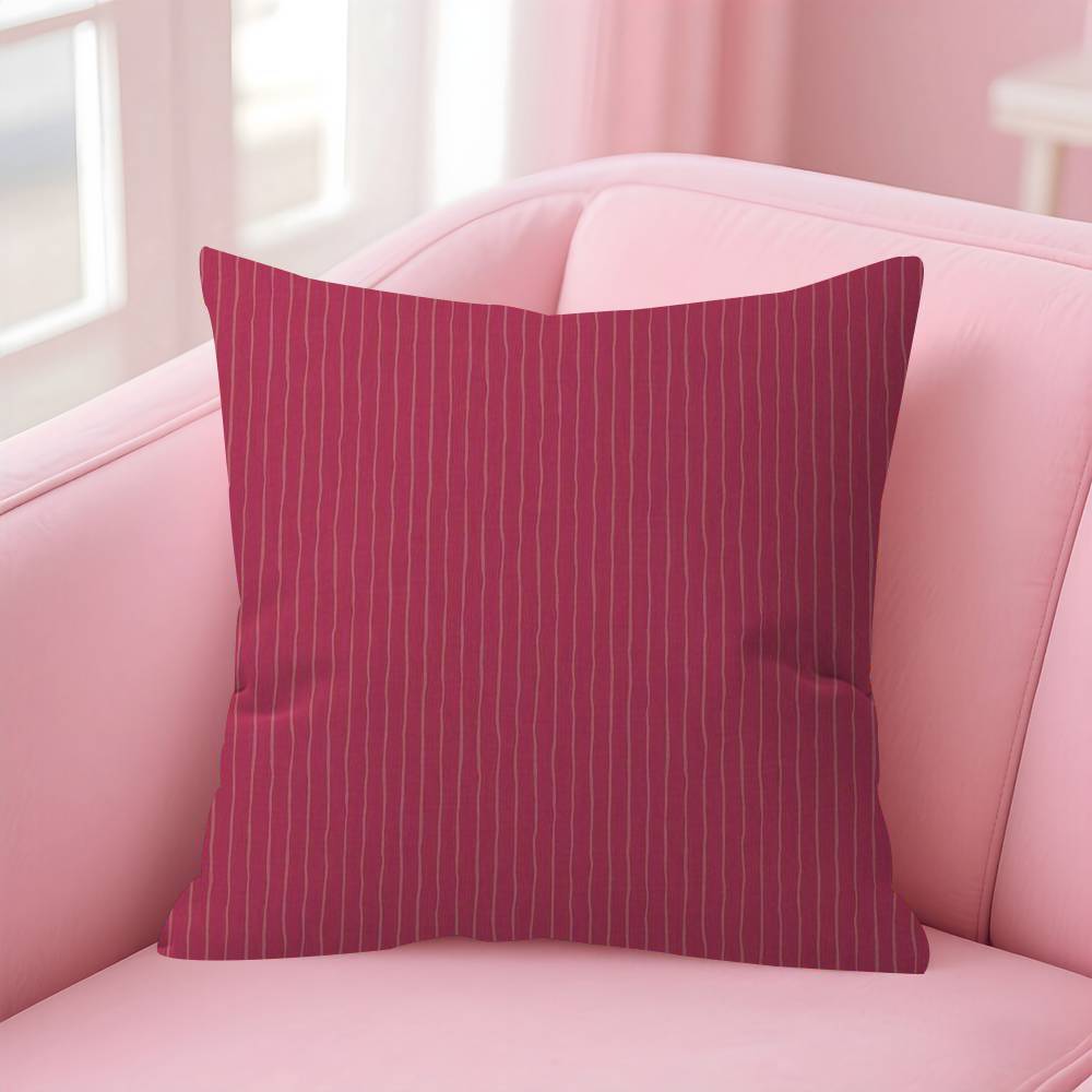 ART Pink Stripes Ins  Pillow Anime Pillow Sofa Bed Head Pillow Cover Cushion Cover Fashion