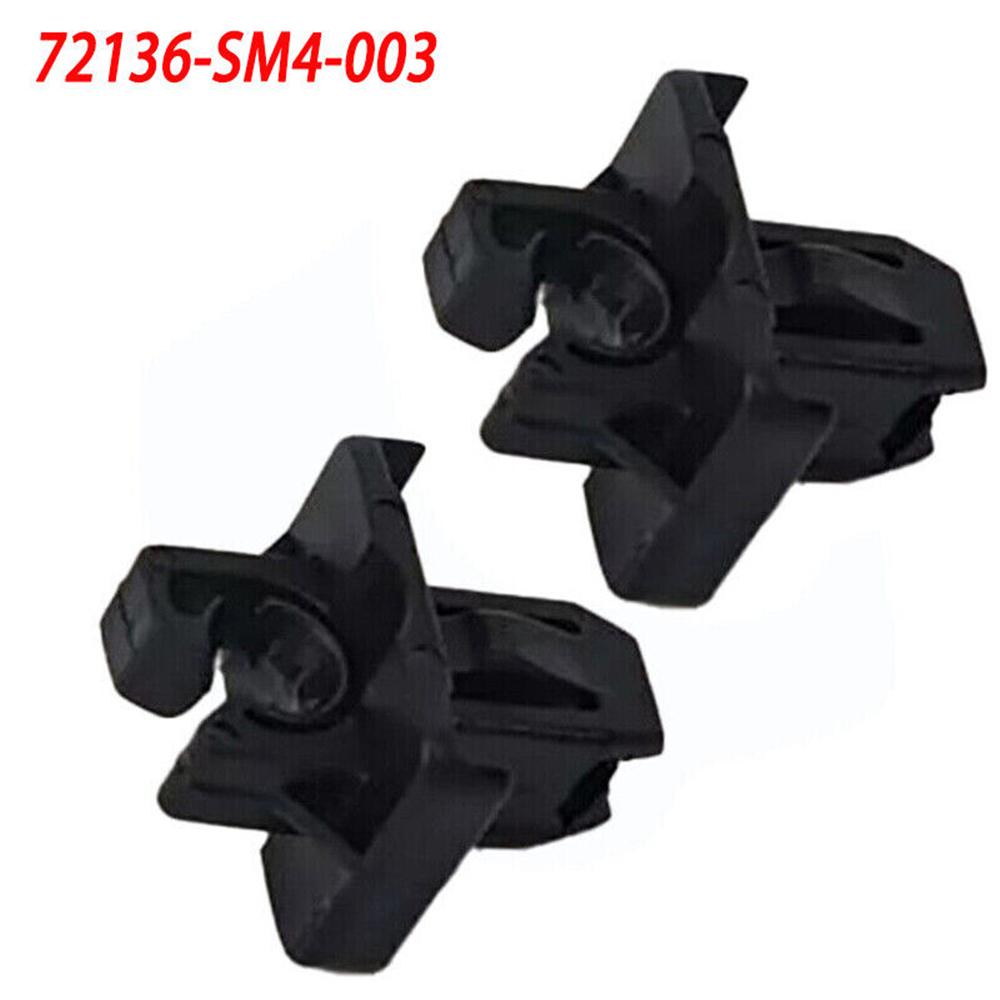 2Pcs Black Door Handle Rod Holder (4MM) For Honda 1990-2011 Acura 72136SM4003