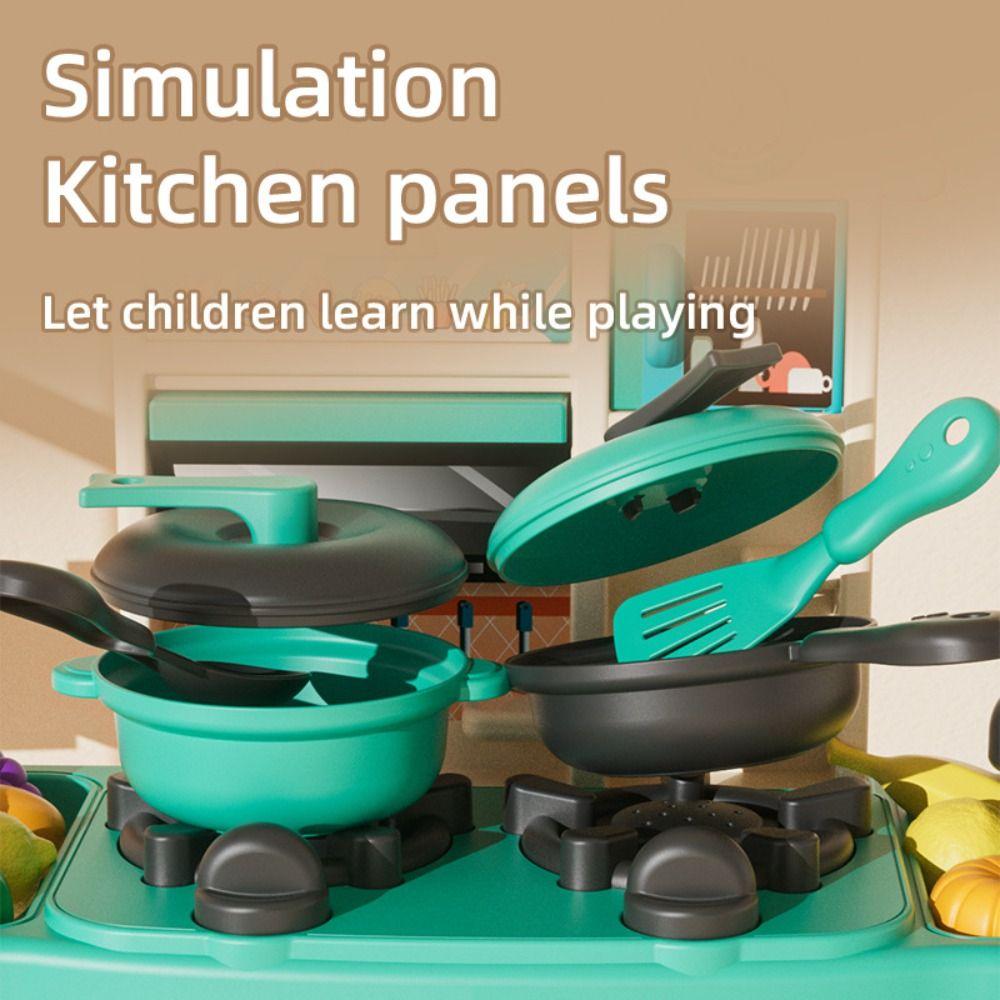 Colorful Simulation Kitchen Play Toys DIY Afternoon Tea Toy Set  Pretend Play