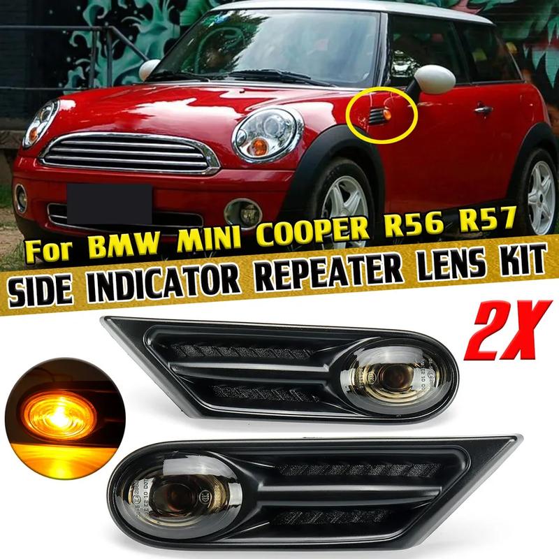 Paar Seitenmarkierungs-Kotflügel-Blinker-LED-Signalleuchte Für BMW MINI COOPER R56 R57 R58 R59 2007-2013 63137260202 63137260201