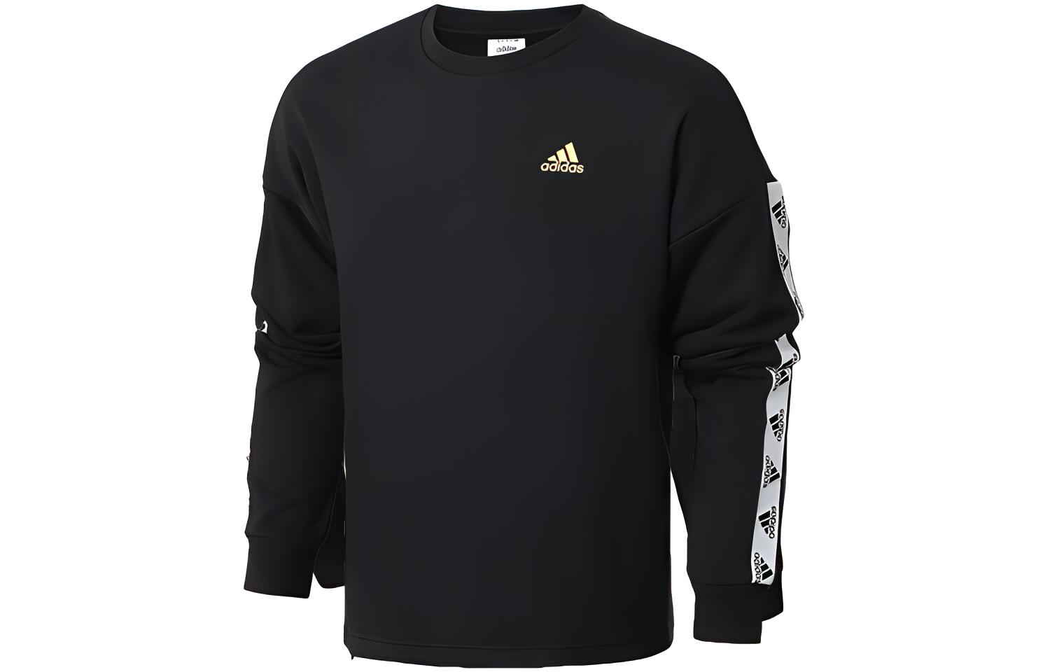 Adidas Sweatshirts Men s Black Crew Neck Moderate Regular GL2215 S