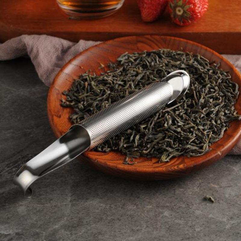 1Pcs Tea Diffuser Stainless Steel Fine Mesh Strainer with Hanging Hook Handle Creative