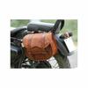 New Stock All Motorcycle Side Pouch Brown Leather 2 Side Saddle Panniers 2 Bags