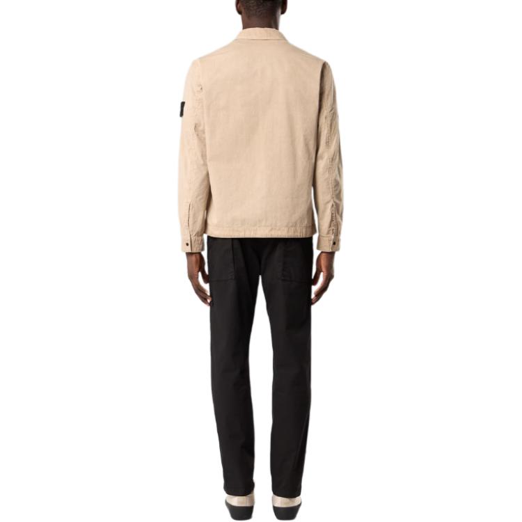 STONE ISLAND Ss26 Zipper Logo Polo Neck Long Sleeve Jacket Men Jackets L1S151200008S00WN-V019A
