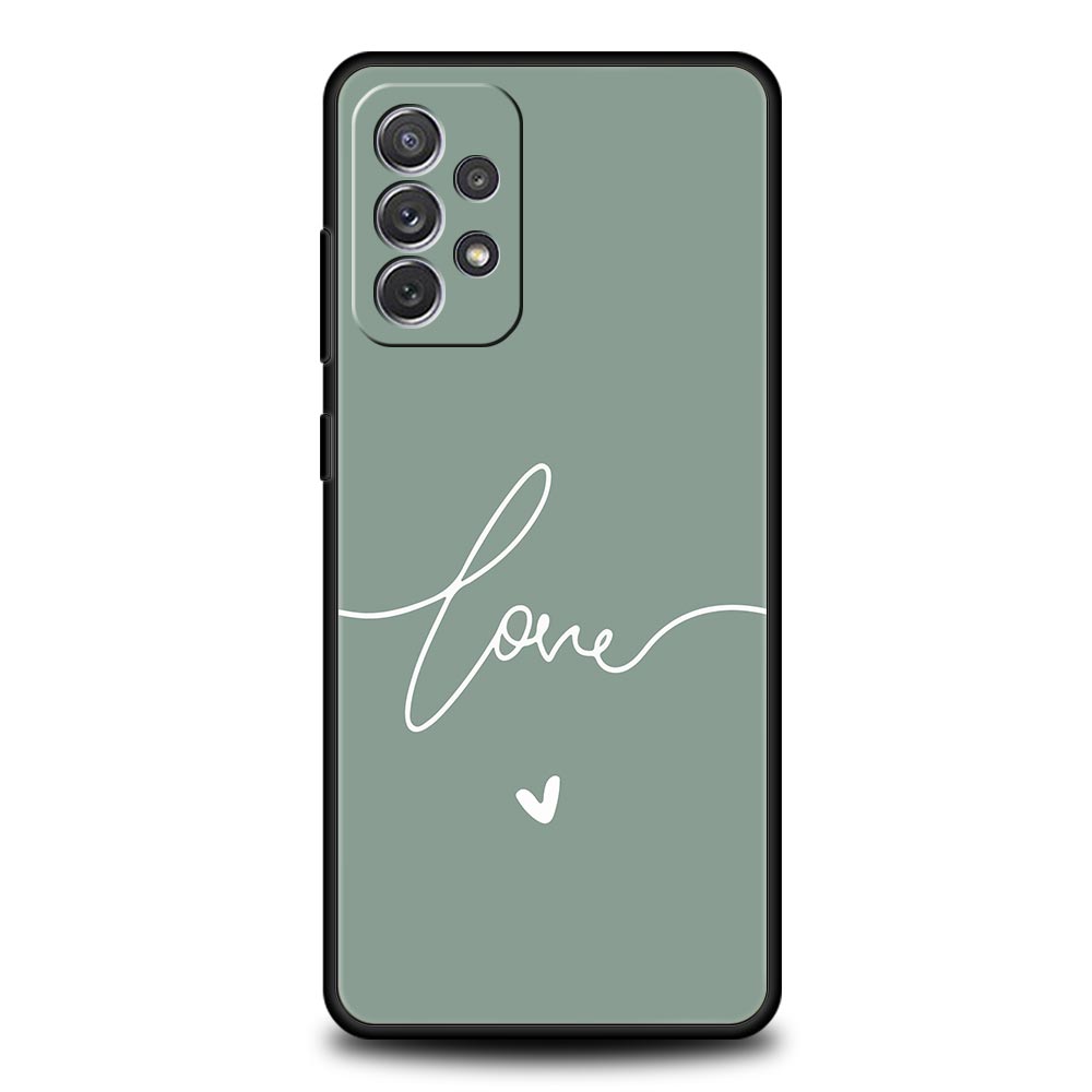 Simplicity Line Art Sun Moon Case For Samsung A15 A13 A51 A71 A41 A31 A21S A03S A05 A12 A32 A52 A23 A25 A33 A53 A73 5G Cover