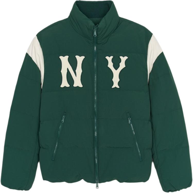 MLB New York Yankees Puffer Jacket Unisex Dark Green 3ADJV1146-50GND M
