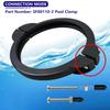 Pool Filter Clamp Ring Sand Filter Clamp with Screws Swimming Pool Sand Filter Valve Clamp Ring for 12 and 14 Inch Pool Filters