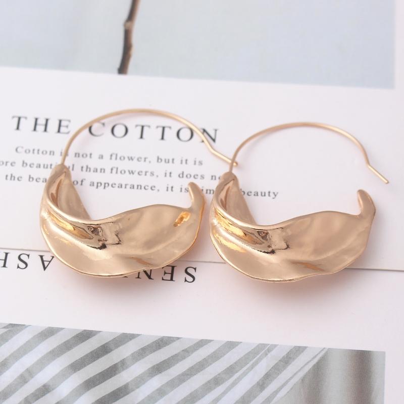 European & American Creative Iirregular Metal Flower Basket Drop Earring for Women Exaggerated Geometric Des Boucles D'oreilles