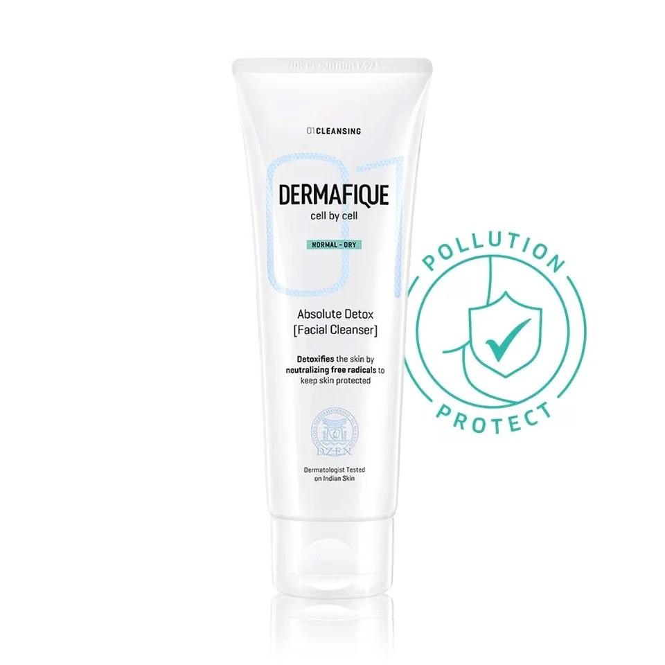 Dermafique Absolute Detox Facial Cleanser Exfoliating Face wash (100ml)