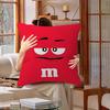 M&Ms Chocolate Office Cushion Pillowcase Car Cushion Cover45X45Cm Lumbar Pillowcase Sofa Pillowcover