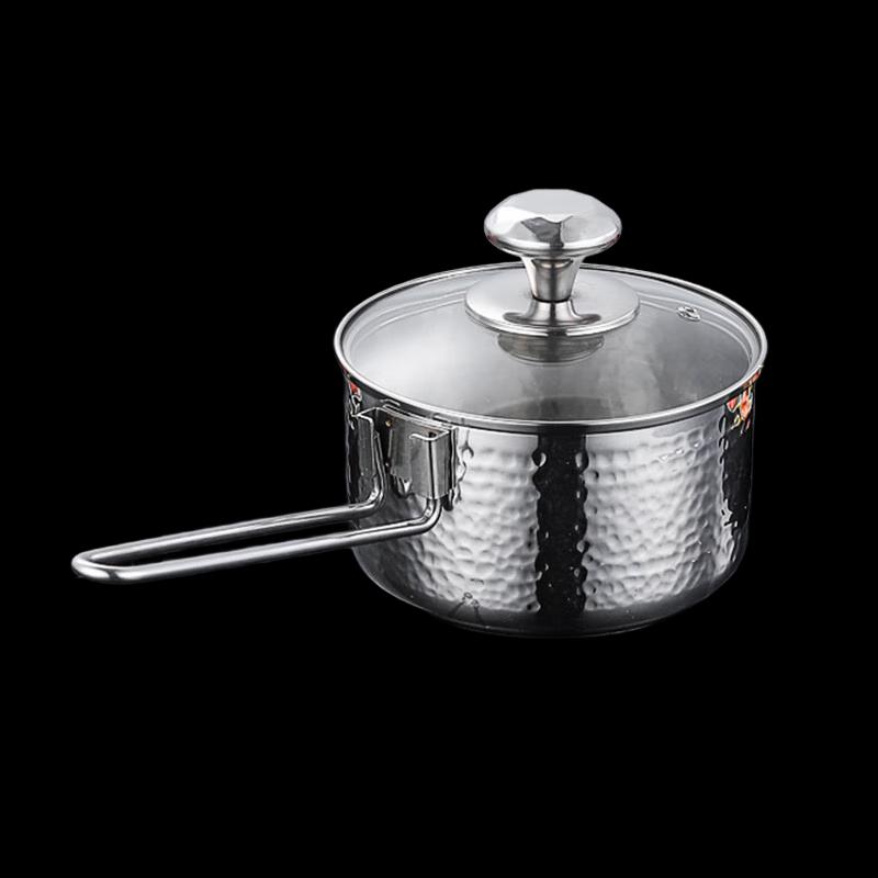Sanjiaolong 16cm Stainless Steel Yukihira Pot with Detachable Handle