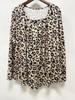 2024 European & American Leopard Print Casual Long Sleeve for Autumn/Winter