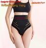Women's High-Waisted Mesh Thong Shapewear with Tummy Control and Butt Lift