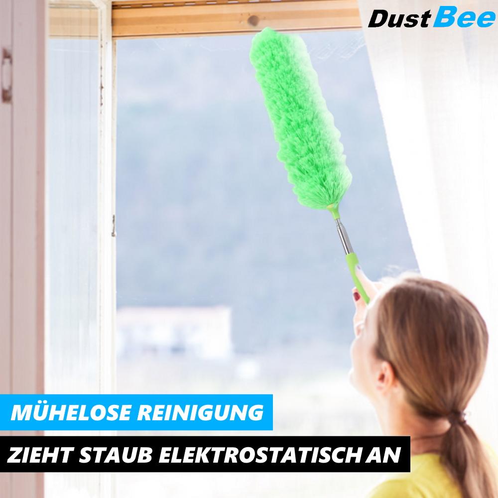 DUSTBEE XXL Teleskop Staubwedel Mikrofaser waschbar 252cm lang ausziehbar