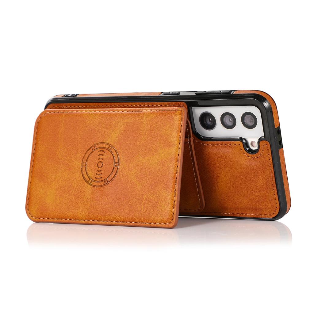 Leather Stand Case For Samsung Galaxy S25 Ultra S23 S24 Plus S22 A55 A16 A26 A36 A56 A15 A14 A54 A24 A34 Cards Slot Wallet Cover
