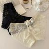 Hollow Bow Mesh Lace Panties Floral Lace Underpants See-through Thong Underwear for Women  Hotel