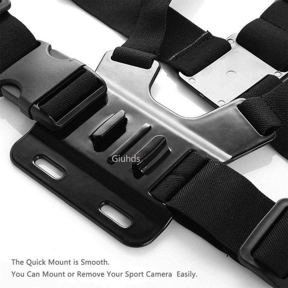 Adjustable Harness Chest Strap Head Strap Belt Gopro Hero 12 11 10 9 8 7 4 3+ Camera Xiaomi Xiaoyi SJCM SJ4000 SJ5000 Accessory