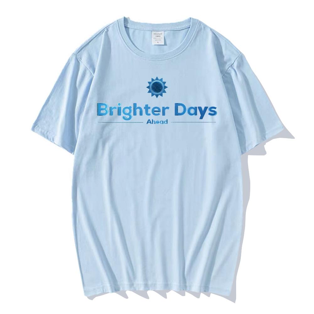 Ariana Grande Brighter Days Ahead Grafikdruck T-Shirts Herren Damen Vintage Hochwertige Baumwoll-T-Shirts Mode Lässige T-Shirt Tops