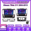 Android Car-Play Car Radio For Nissan Tiida C11 2004-2013 Multimedia Player Head Unit Stereo GPS Navigation BT WIFI,2+64GB
